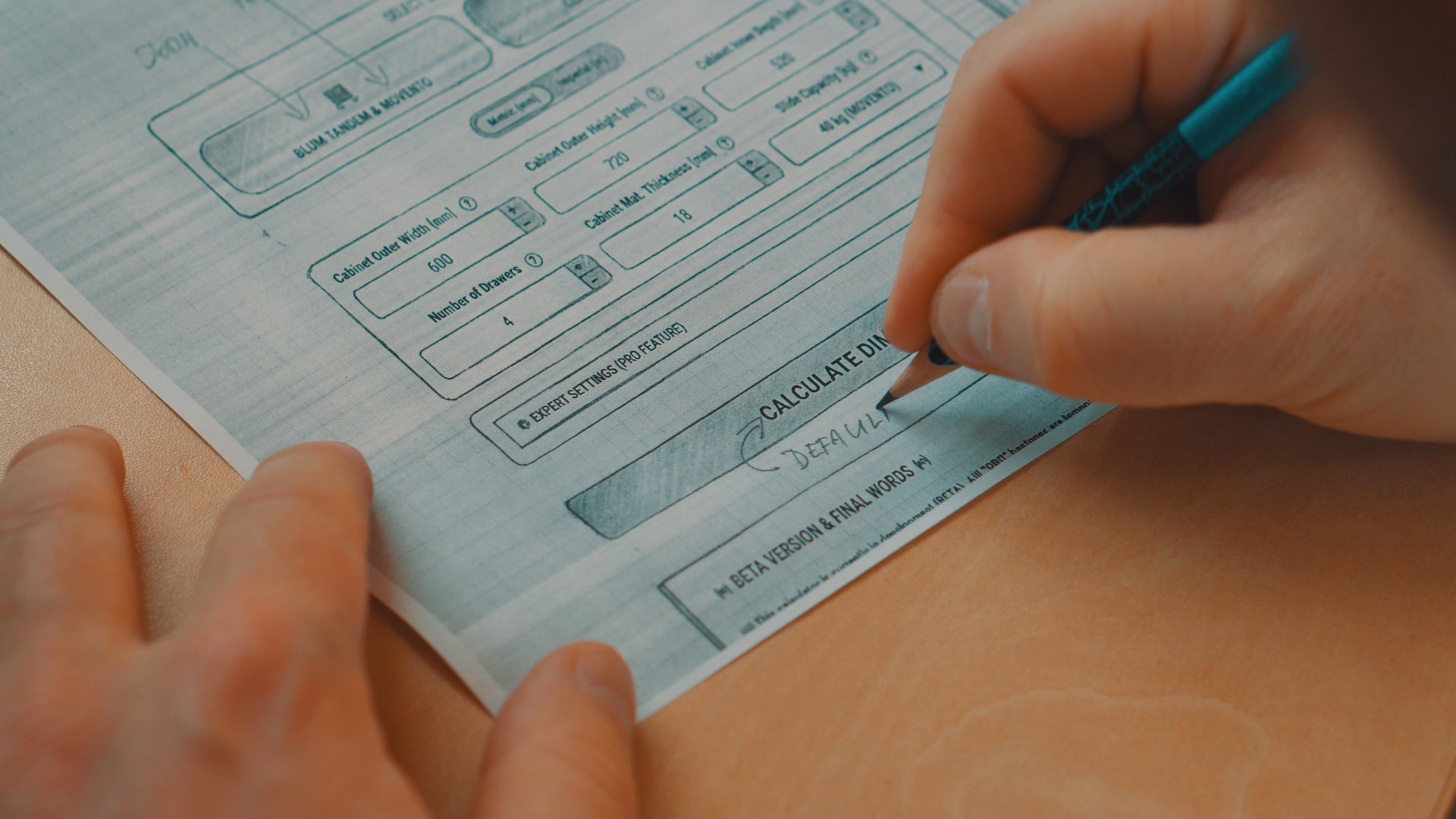 Vývoj CalcWood v dílně